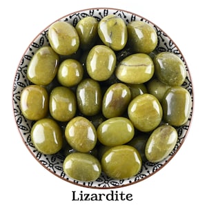 RARE Lizardite Tumbled Stone, Gift For Crystal Lovers, Natural Neon Green Serpentine Gemstone