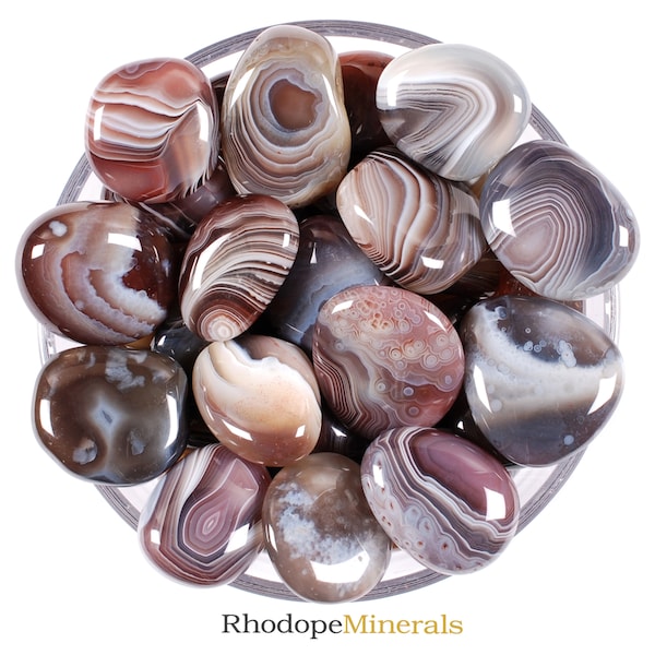 Agate Botswana Palm Stone, Agate Botswana Palm Stones, Agate Botswana, Palm Stones, Stones, Crystals, Rocks, Gifts, Wedding Favors, Gems