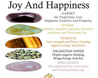Joy and Happiness Crystals Set, Joy and Happiness Crystals