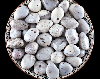 RARE! Mangan Chalcedony Tumbled Stone, Inner Peace, Joy And Kindness, Heart Chakra Rare Pink Crystal, Gift For Cancer Pisces Healing Gem