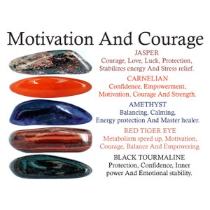 Motivation And Courage Crystals Set, Motivation And Courage Crystals, Crystals For Motivation, Crystals For Courage, Motivation Gift Set