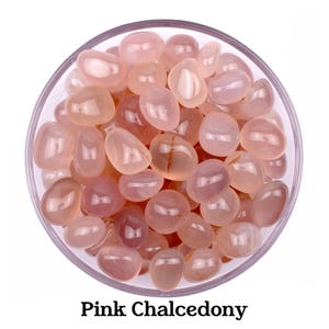 Pink Chalcedony Tumbled Stone, Natural Peace And Kindness, Altar Ritual Gem image 1