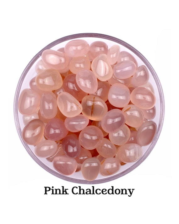 Pink Chalcedony Tumbled Stone, Natural Peace And Kindness, Altar Ritual Gem