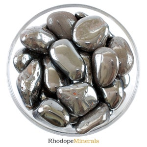 Hematite Tumbled Stone, Hematite, Tumbled Stone, Wedding Favors, Stones, Crystals, Rocks, Gifts, Gemstones, Gems, Zodiac Crystals, Healing