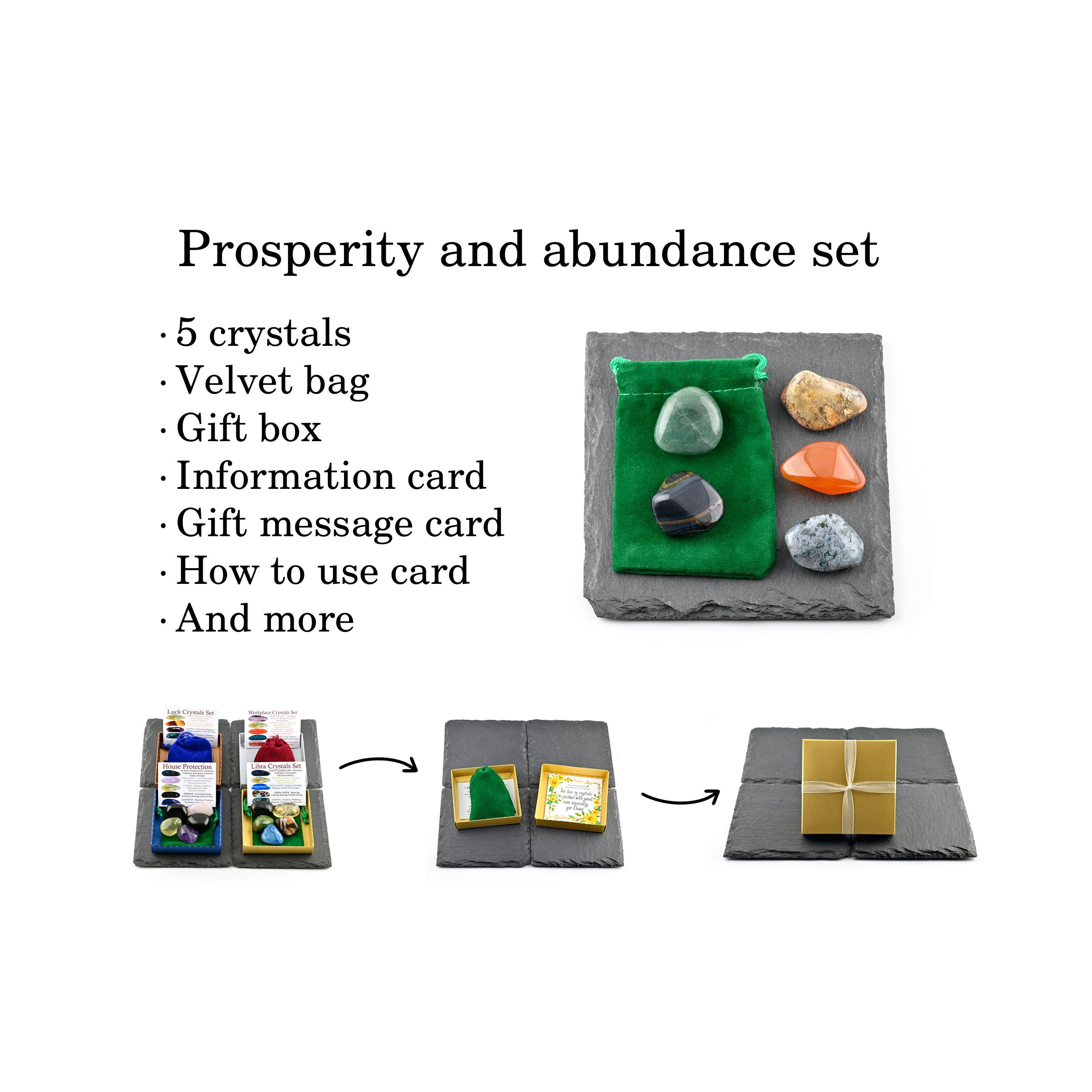 Prosperity and Abundance Crystal Set, Wealth and Success, Gift for ...