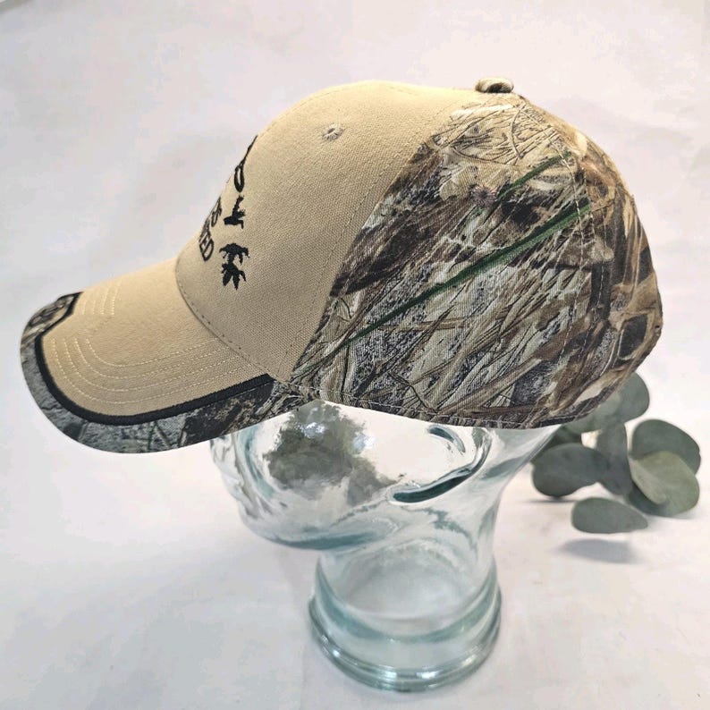Ducks Unlimited Mossy Oak Camo Strap back Hat Cap DU Leader Adjustable Band image 2