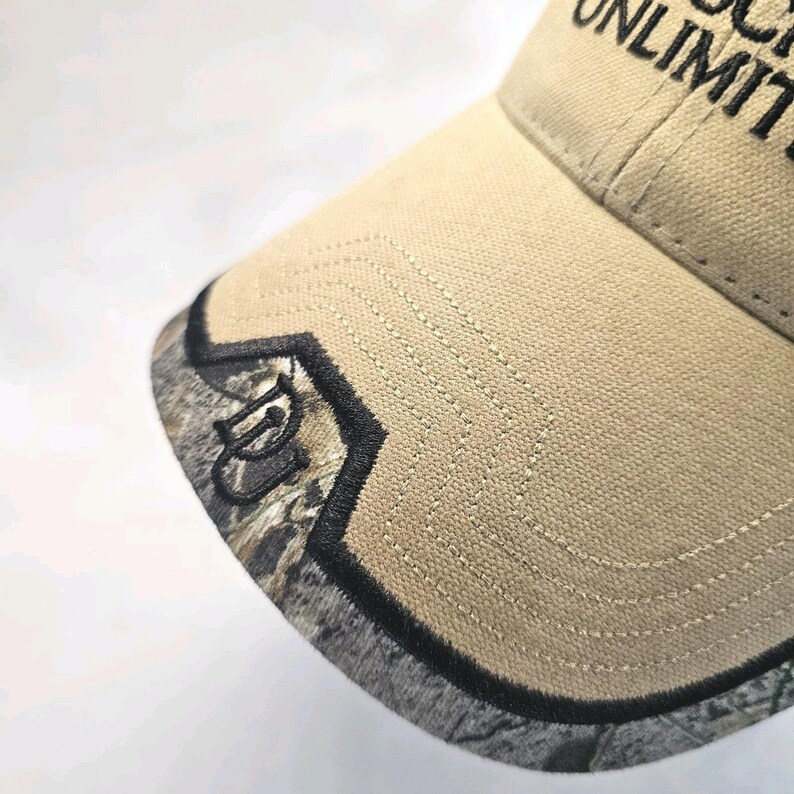 Ducks Unlimited Mossy Oak Camo Strap back Hat Cap DU Leader Adjustable Band image 3