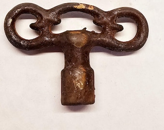 Chiave per fornace o radiatore antica o vintage decorata da 1/4"