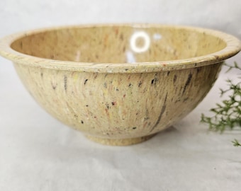 Bol para mezclar estilo texano vintage 118 con salpicaduras de confeti, melamina Melmac, EE. UU.