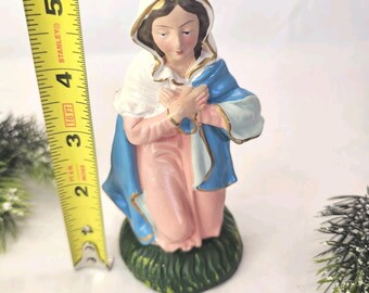 Vintage große Krippe Maria Mutter von Jesus 5 "Ersatz Japan Zusammensetzung