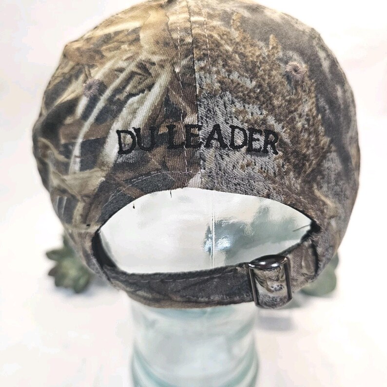Ducks Unlimited Mossy Oak Camo Strap back Hat Cap DU Leader Adjustable Band image 5