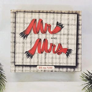 Vintage Hallmark Mr Mrs julkort TOM ASK En gång hållen 25 kort
