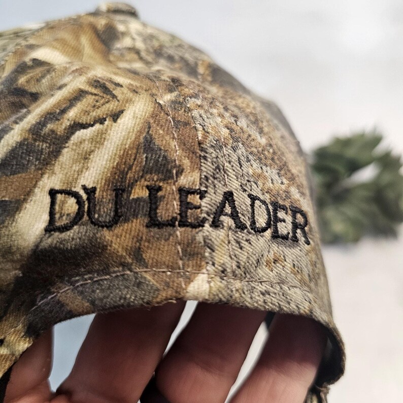 Ducks Unlimited Mossy Oak Camo Strap back Hat Cap DU Leader Adjustable Band image 6