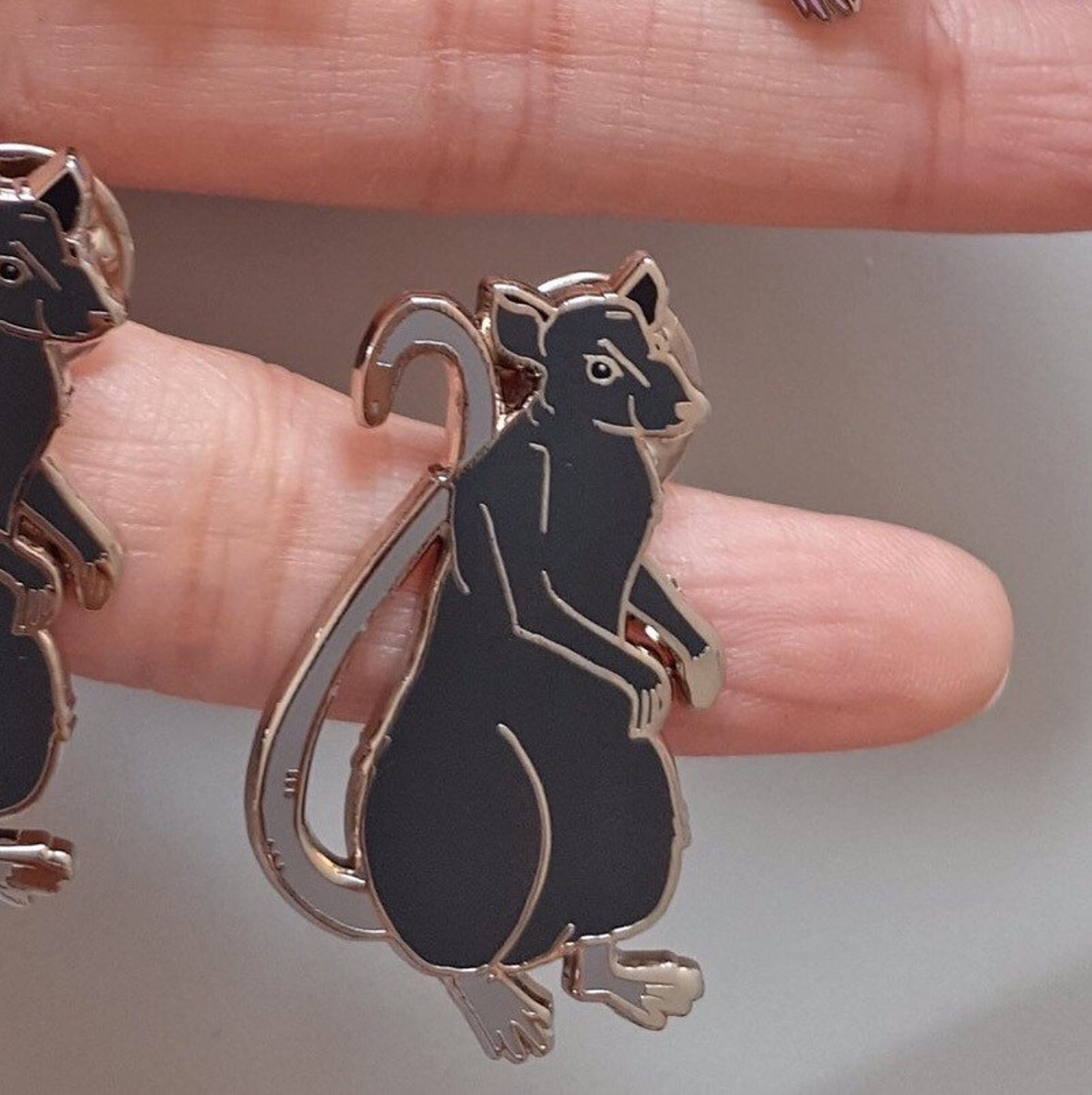 Rat Enamel Pin Etsy