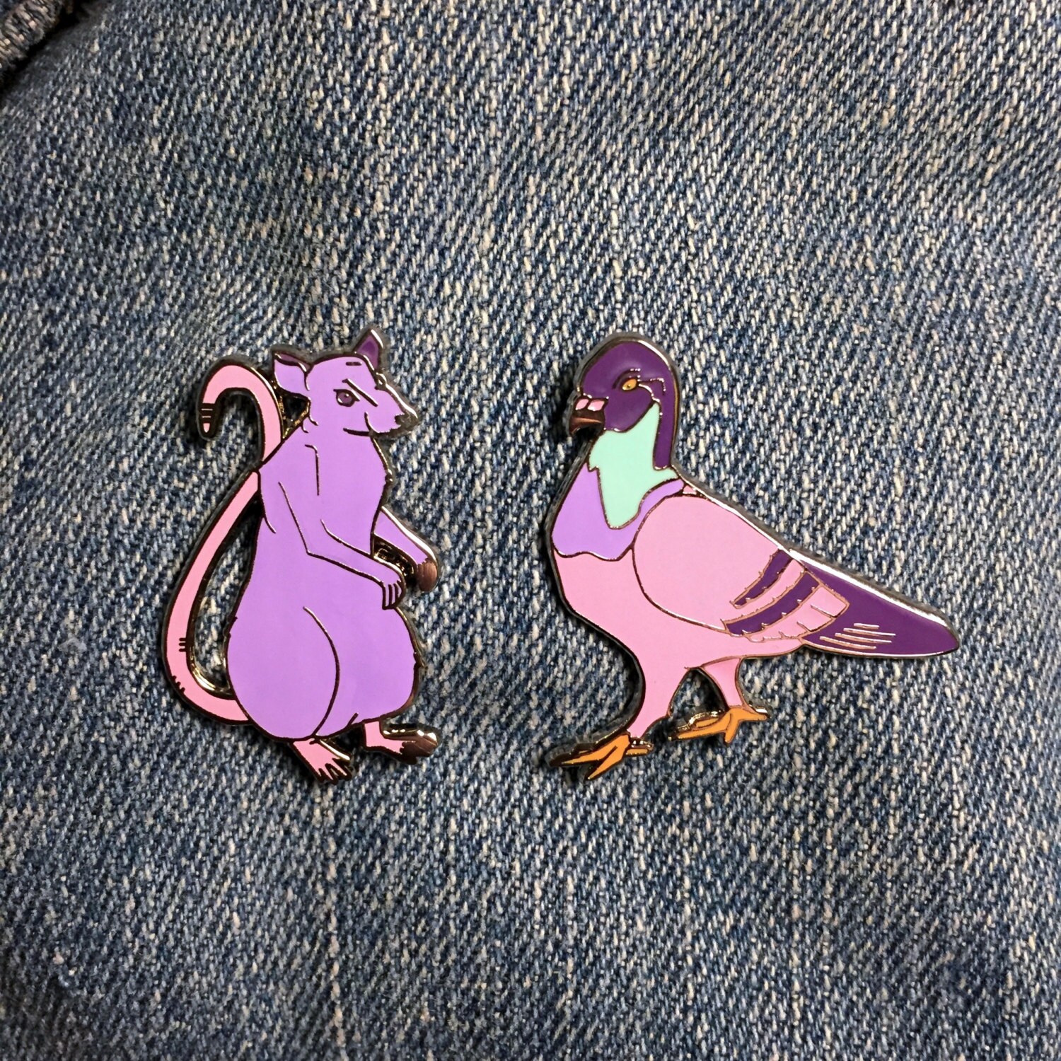 Rat Enamel Pin Etsy