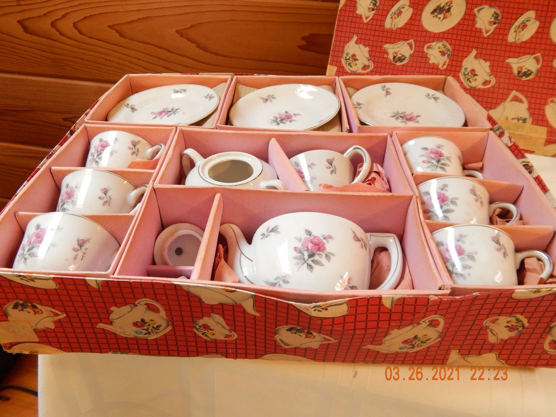Grantcrest Vintage Play Tea Set made in Japan Etsy