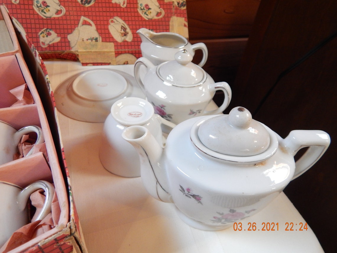 Grantcrest Vintage Play Tea Set made in Japan Etsy