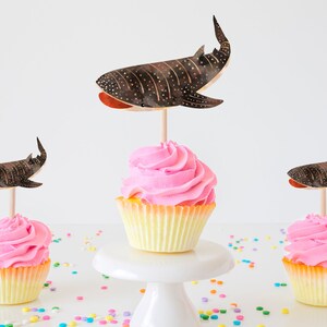 Shark Cupcake Topper Shark Cupcake Toppers Shark Cake Toppers