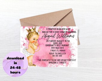 Printable Digital Baby Shower Invitation Digital baby Shower Invitation Custom digital baby shower invitation