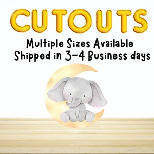Baby Shower Centerpiece Cutouts Baby Elephant Cutout Baby Shower Centerpiece favors