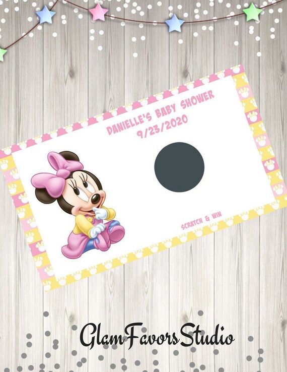 Baby Minnie Scratch Off Ticket Shower