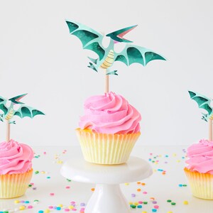 Dinosaur Cupcake toppers Dinosaur Cake Topper Dinosaur Party toppers dinosaur party favors