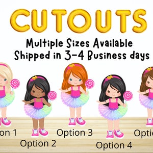 Kids Birthday Centerpiece cutouts table centerpiece cutouts