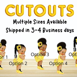 Baby Shower Cutout African American Baby Girl Centerpiece Cutout Baby Shower Cutouts Baby Shower Centerpiece Baby Shower Favors