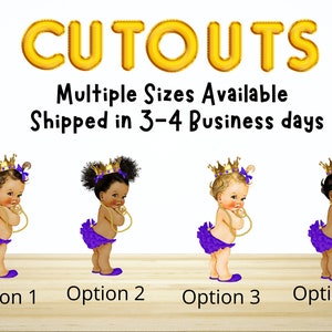 Baby Shower Centerpiece Baby Shower Centerpiece Cutouts African American Baby Girl Centerpiece Cutouts