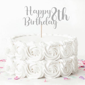 Birthday Cake topper any Age Cake topper