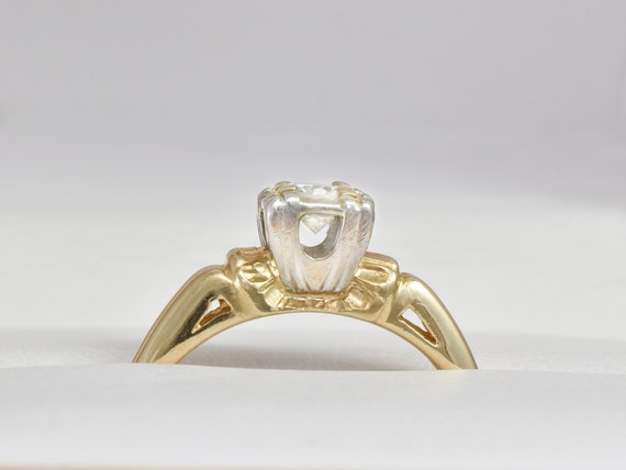 1930s, 1940s Art Deco Engagement Ring; .28 ctw  S… - image 7