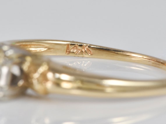 1930s, 1940s Art Deco Engagement Ring; .28 ctw  S… - image 4
