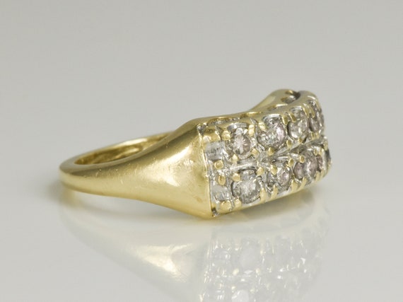 c. 1930s - 1940s 14K Yellow Gold Ten Diamond; Est… - image 8