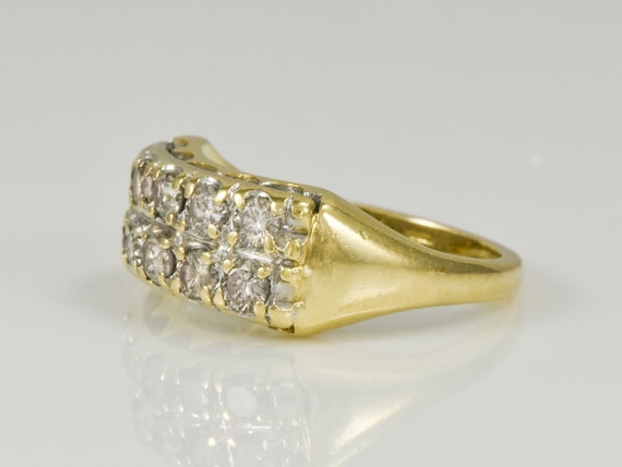 c. 1930s - 1940s 14K Yellow Gold Ten Diamond; Est… - image 7