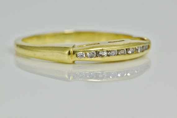c. 1930s - 1940s 18K Yellow Gold Nine Diamond  Wo… - image 4