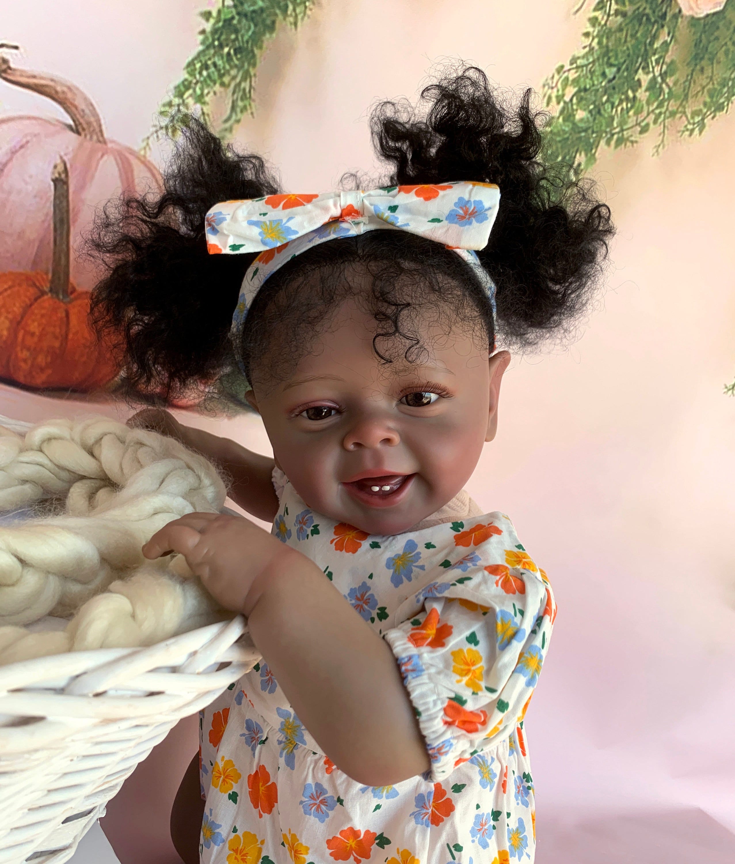 Boneca Bebê Reborn Afro Americana Reborn Baby Dolls, NCol Realistic Baby  Dolls - Miami Outlet Importados