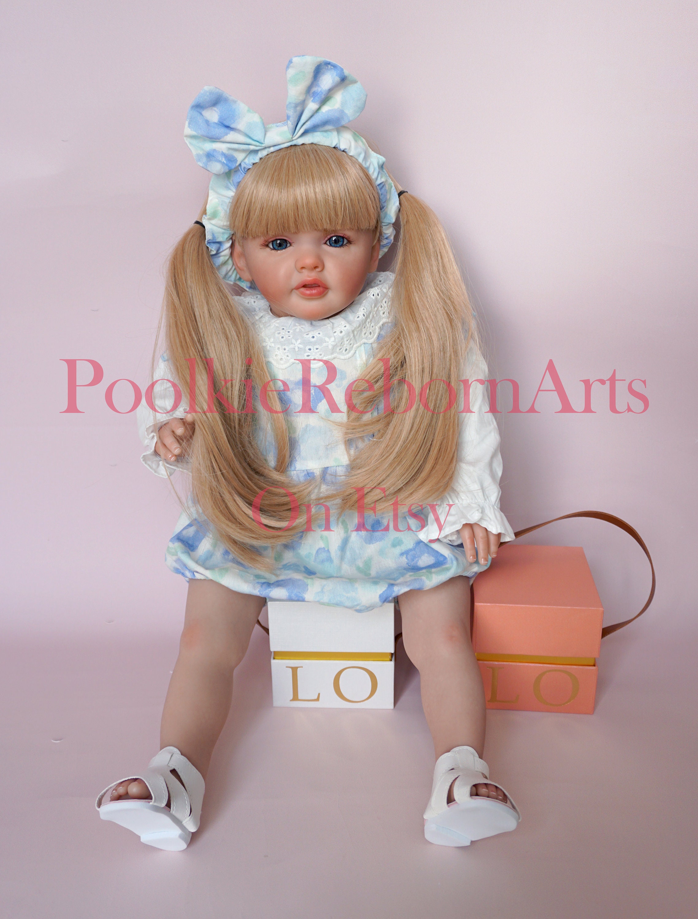 Amyove 60cm Full Body Silicone Reborn Dolls With Long Hair Toddler