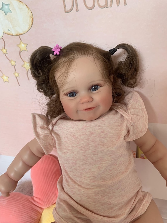 Hot Selling 55 cm Bebe Doll Reborn Toddler Girl Pink Princess Very