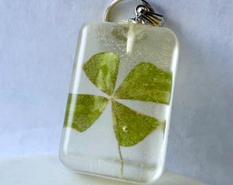 Tall Rectangle Clover Pendant