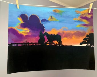 Leaving The Shire (print) -Lord of The Rings