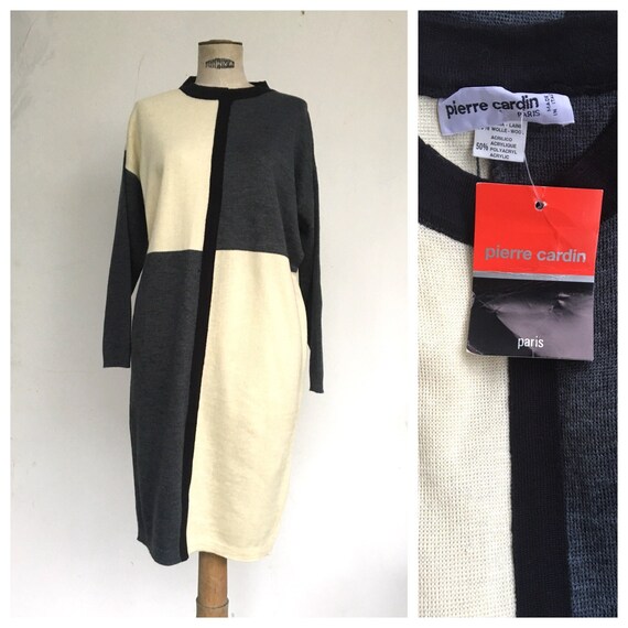 Pierre Cardin Mondrian Black and White Geometric H