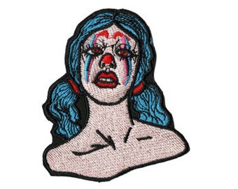 Clown Aufnäher Bestickt – Zum Aufbügeln Oder Aufnähen Auf T-Shirt, Jeans, Jacke, Hut (4,8 X 8,4 Cm)
