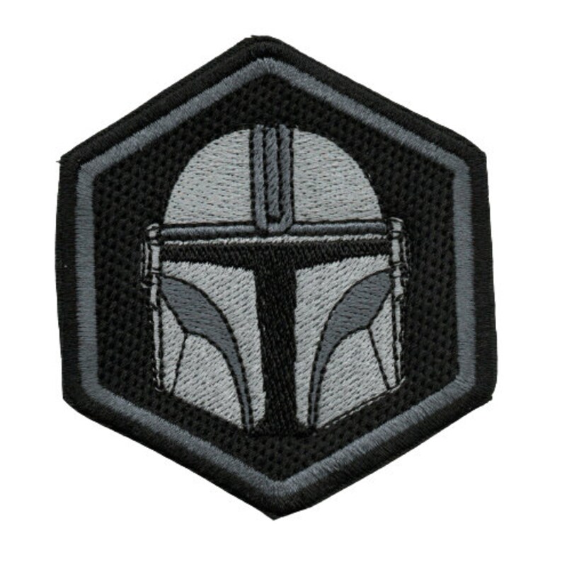 Star Wars Morale Patch the Mandalorian Helmet Din Djarin Stone Etsy