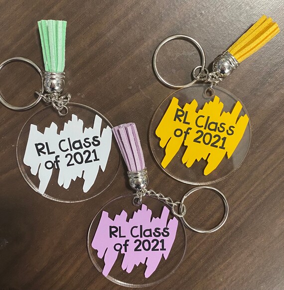 Custom Name Graduation Keychains Inch