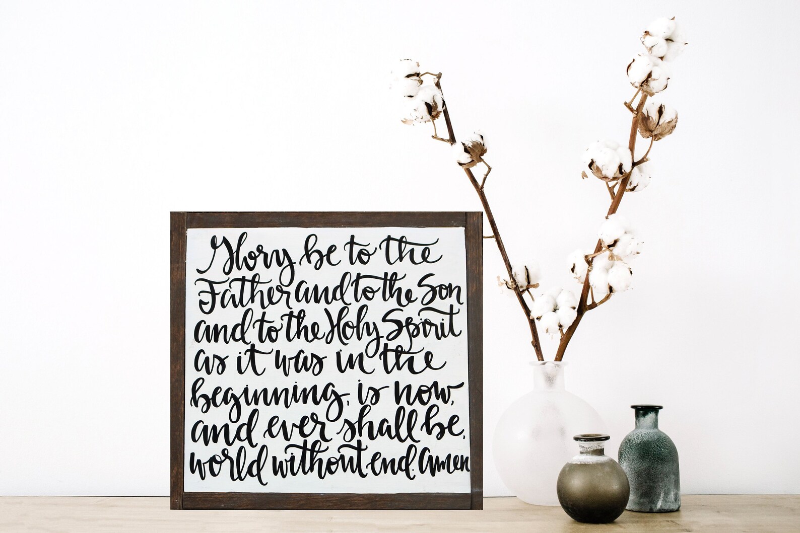 Glory Be to the Father Catholic Prayer Hand Lettered | Etsy