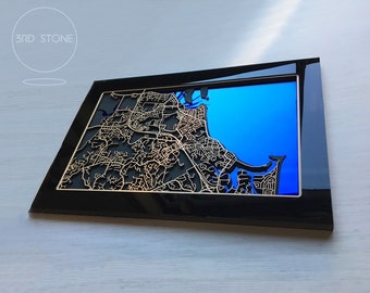 Buderim, Maroochydore, Maloolaba, Alexandra Headland, Cotton Tree -  Gold Coast QLD.  Superb, laser cut wall decoration.