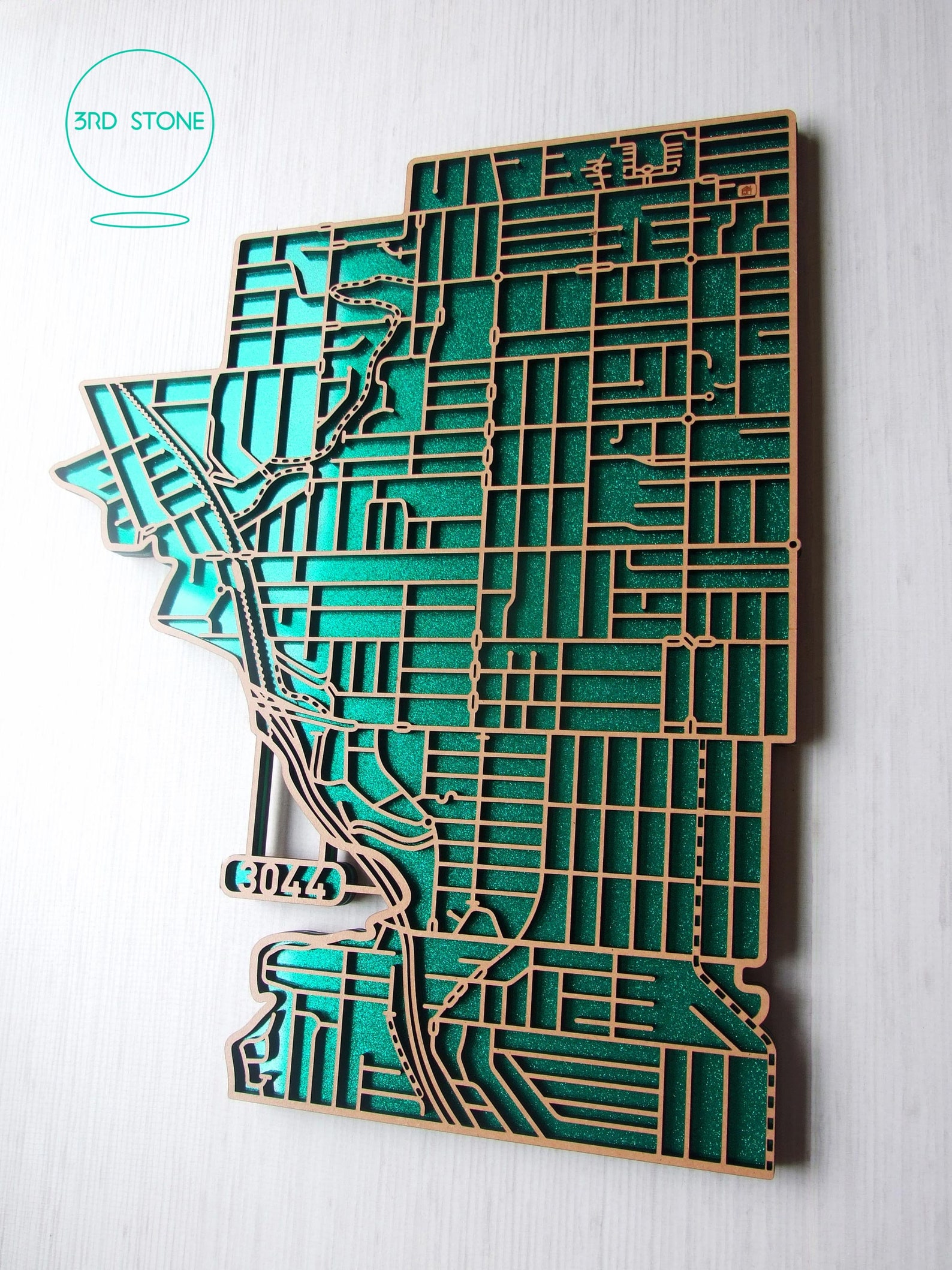 Pascoe Vale 3044. Superb laser cut wall decoration in MDF | Etsy