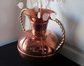 Double Handles French Copper and Brass Jug, Vase, Pot Lecellier Villedieu French vintage French décor Vase Pot en Cuivre