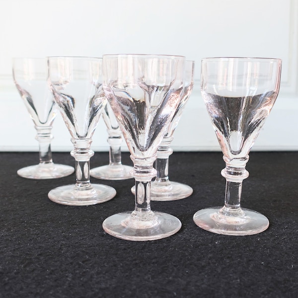 Lot de 6 Petits Verres style Bistrot