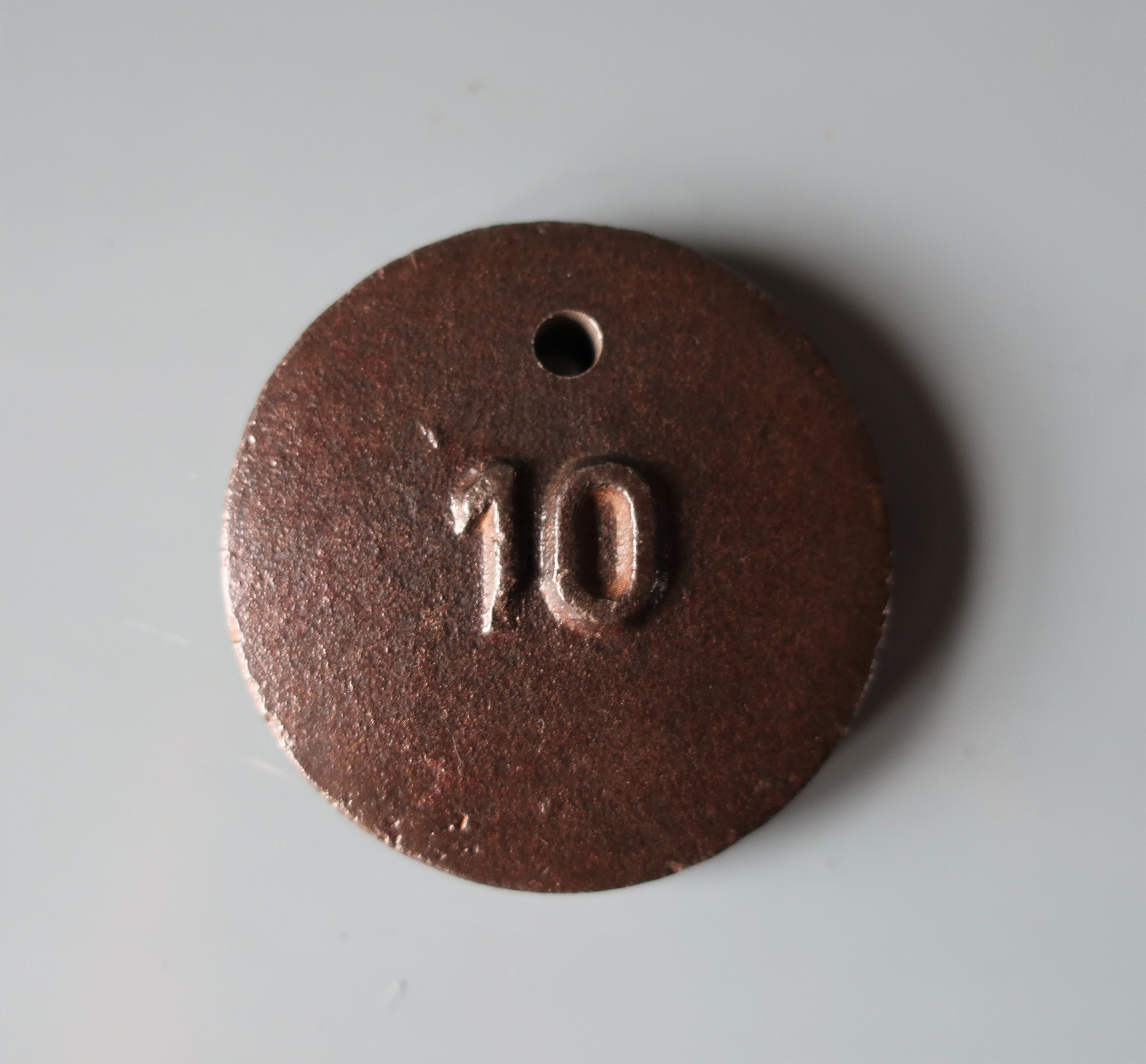 Numéro de Porte Vintage en Fonte - Numéro 10